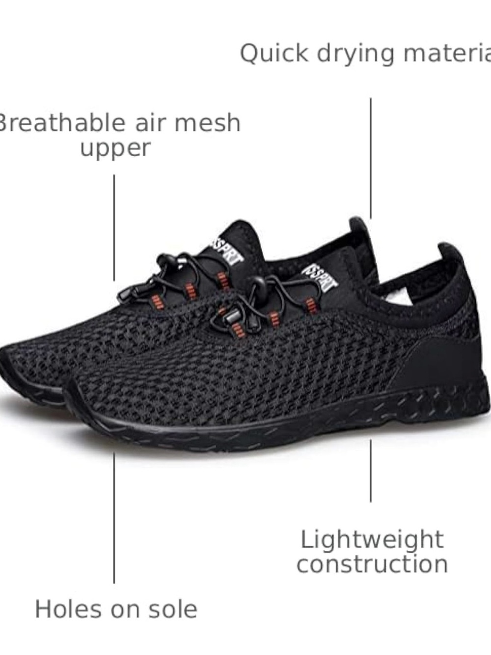 DOUSSPRT Men's Water Shoes Quick Drying Sports Aqua Shoes - Picture 2 of 12